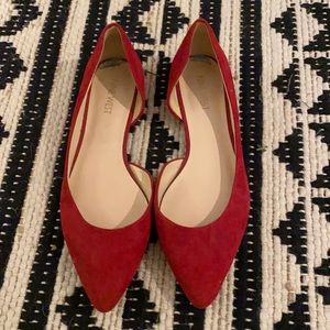Red D’orsay Flats